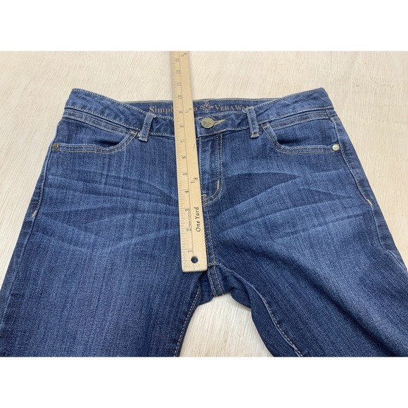 Simply Vera Wang Women's Jeans Size 2 Blue Denim Mid-Rise Skinny Jeans 28x30 - Picture 10 of 11